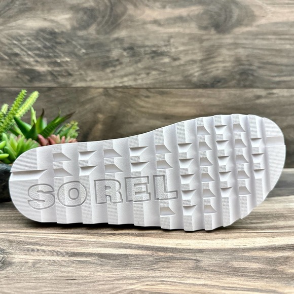 NIB Sorel Roaming Lace 8.5 Slingback Gladiator Flat Leather Sandals Black Pink - Picture 9 of 11